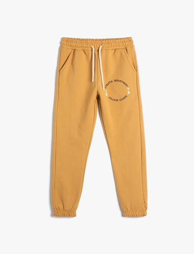 Koton Jogger Sweatpants Pocket Detail Varsity Printed Drawstring Brushed Interior von Koton