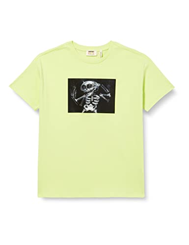 Koton Jungen Hologram Printed Short Sleeve Crew Neck Cotton T-Shirt, Green (750), 11-12 Jahre EU von Koton