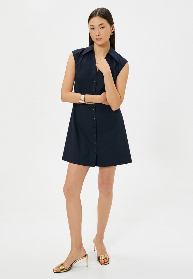 Koton Minikleid Mini Länge Button-Down Minikleid von Koton