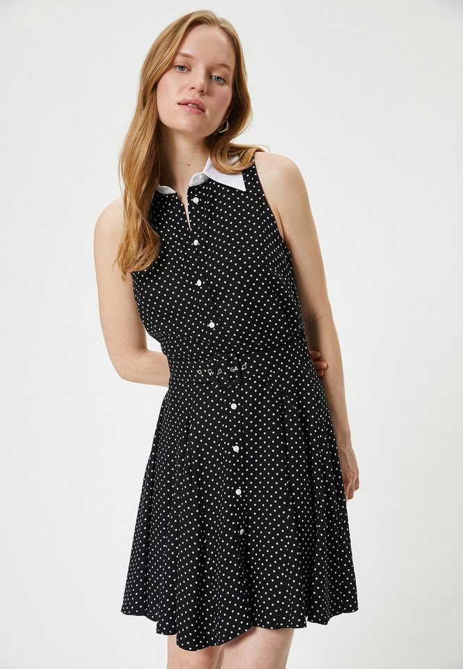 Koton Minikleid Mini Länge Button-Down Minikleid von Koton