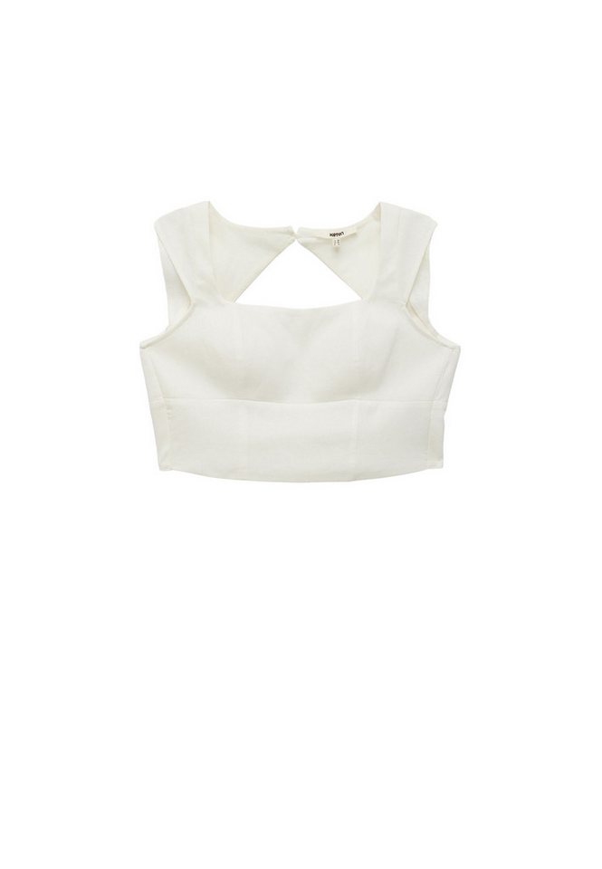 Koton Kurzarmbluse Ärmellos Quadrat Kragen Kurzarmbluse von Koton