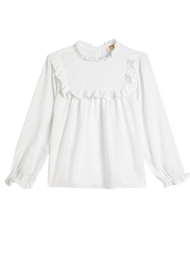 Koton Langarmbluse Langärmelig Standkragen Langarmbluse von Koton