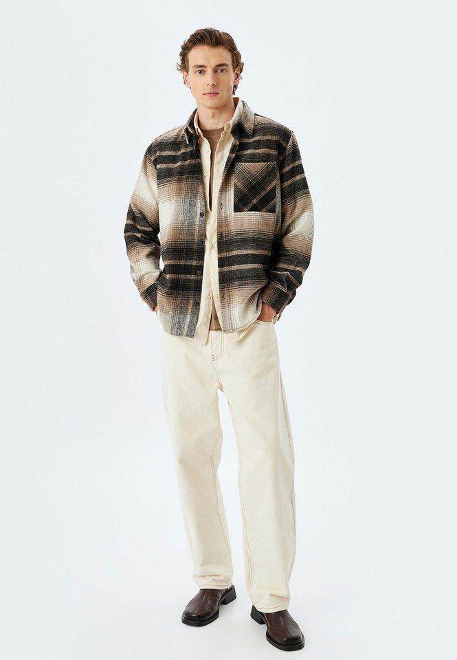 Koton Langarmshirt Hemdkragen Langärmelig Langarmshirt von Koton