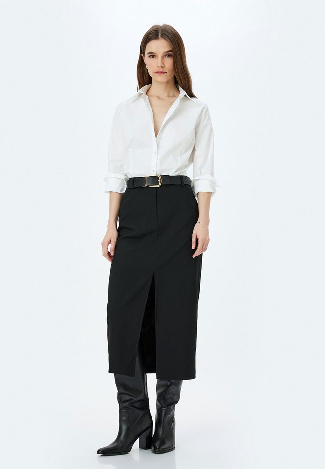 Koton Langarmshirt Hemdkragen Langärmelig Langarmshirt von Koton