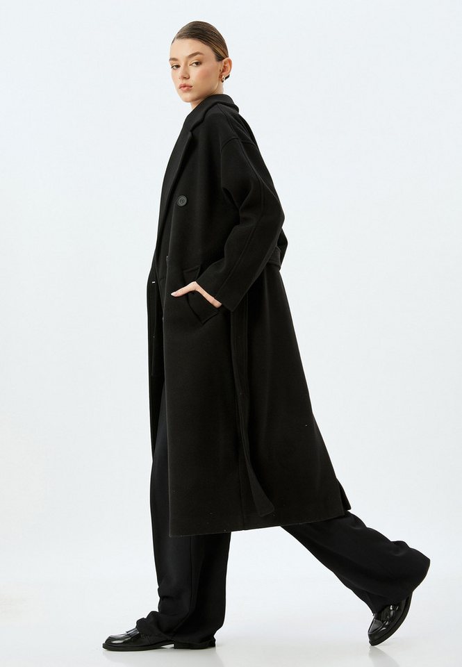 Koton Langmantel Oversize Mit Bauchgurt Langmantel von Koton