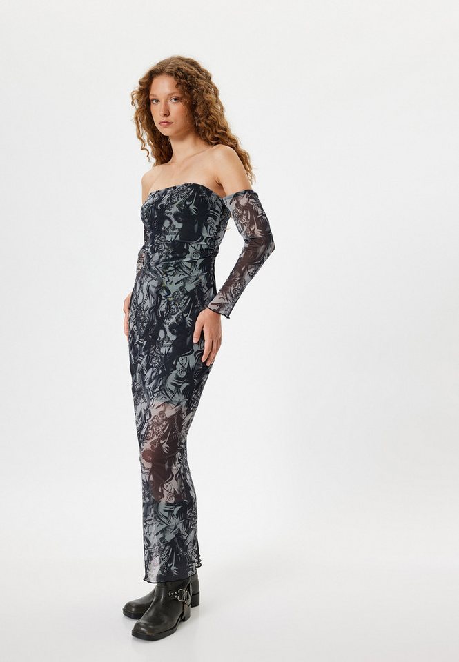 Koton Maxikleid Maxi Länge Column Kleid von Koton