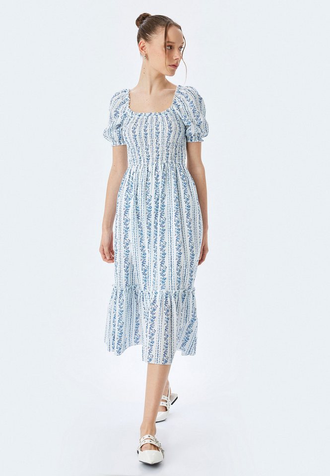 Koton Maxikleid Maxi Länge Geschichtet Maxikleid von Koton