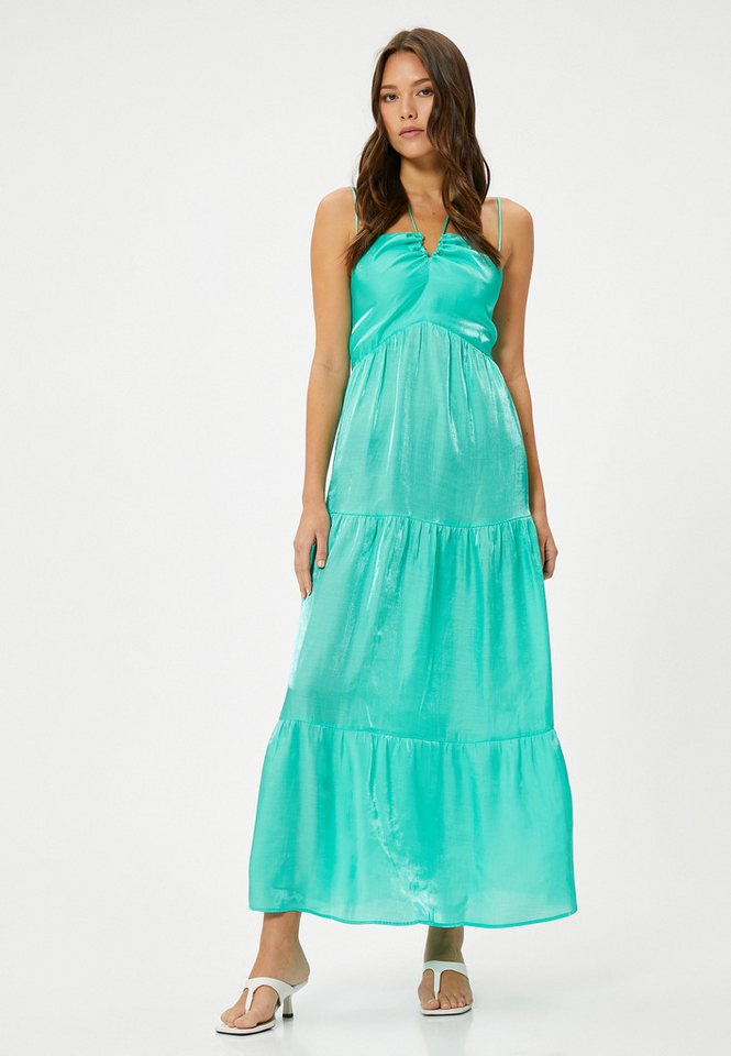 Koton Maxikleid Maxi Länge Mit Trägern Maxikleid von Koton