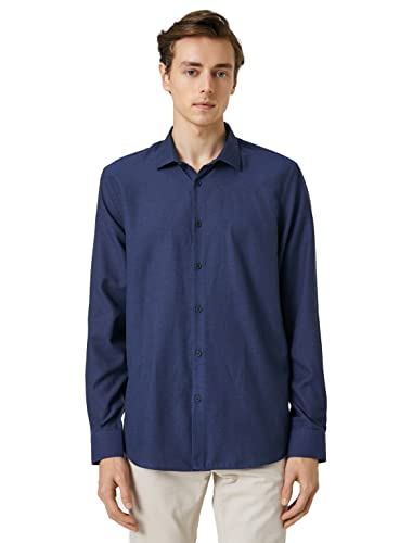 Koton Men Basic Shirt Classic Neck Long Sleeve von Koton