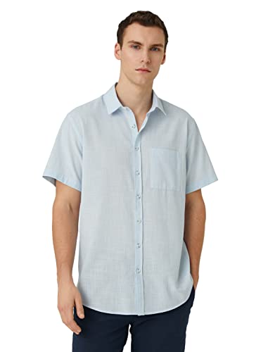 Koton Men Basic Shirt Short Sleeve Pocket Detailed Classic Neck von Koton