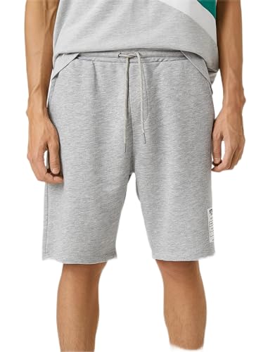 Koton Men Basic Shorts Drawstring Slogan Sticker Printed von Koton