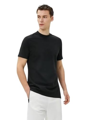 Koton Men Basic T-Shirt Crew Neck Slim Fit Short Sleeve Cotton von Koton
