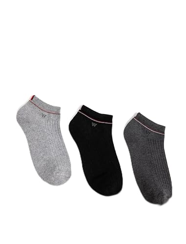 Koton Men College Bootie Socks Set Embroidered 3-Pack Multicolor von Koton