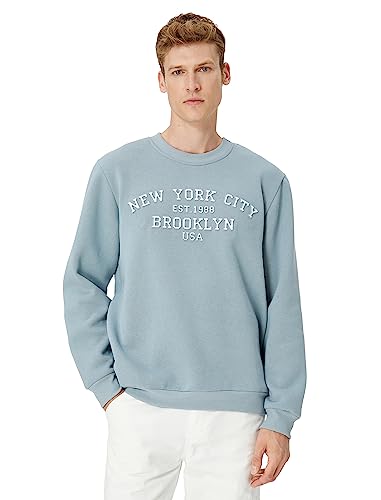 Koton Men College Printed Crew Neck Long Sleeve Sweatshirt von Koton