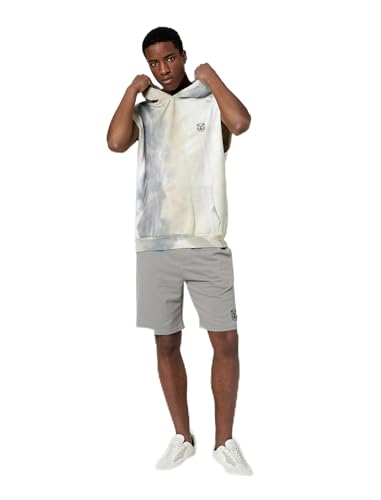 Koton Men Drawstring Bermuda Shorts Pocket Detailed Dog Embroidered Slim Fit von Koton
