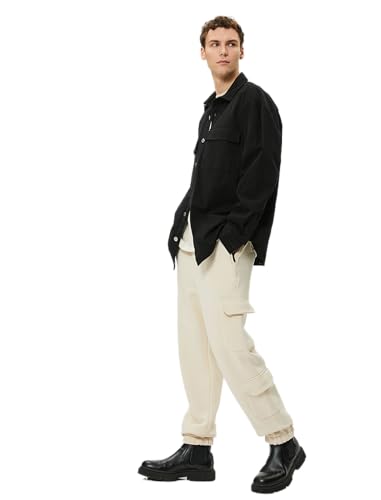 Koton Men Drawstring Pocket Detail Jogger Cargo Sweatpants von Koton