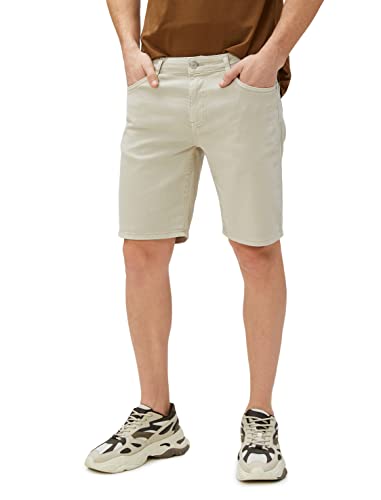 Koton Men Gabardine Bermuda Shorts Pocket Detailed Buttoned Cotton von Koton