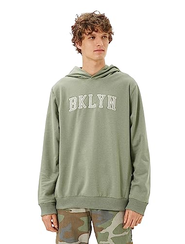 Koton Men Hooded Slogan Embroidered Long Sleeve Sweat von Koton