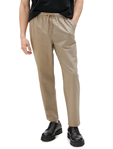 Koton Men Linen Blend Trousers Drawstring Pocket Detailed von Koton
