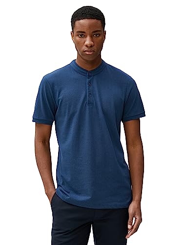 Koton Men Mandarin Collar T-Shirt Slim Fit Buttoned Short Sleeve von Koton