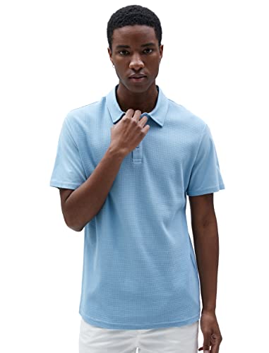 Koton Men Polo Neck T-Shirt Tissued Buttoned Slim Fit Short Sleeve von Koton