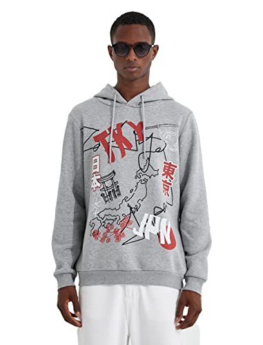 Koton Men Printed Hoodie von Koton