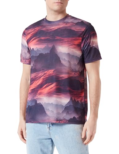 Koton Men Psychedelic Printed T-Shirt Crew Neck Short Sleeve von Koton