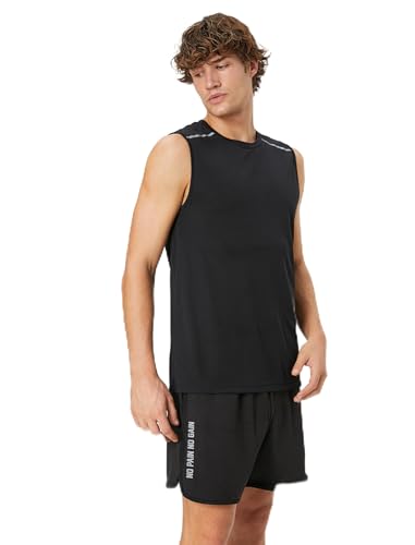 Koton Men Slogan Printed Drawstring Pocket Detail Sport Shorts von Koton