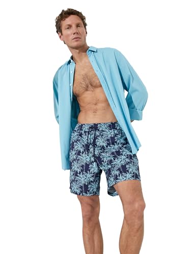 Koton Swim Trunk Palm Printed Drawstring Pocket Detail von Koton