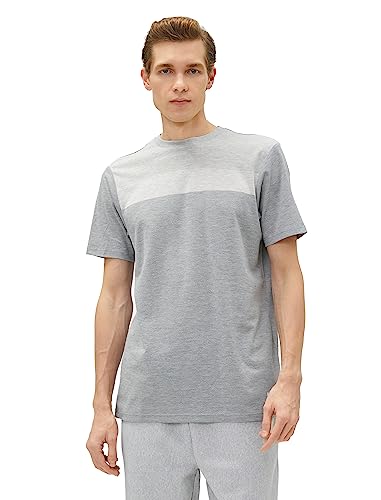 Koton Men Tissued T-Shirt Slogan Detailed Crew Neck Multicolor Slim Fit von Koton