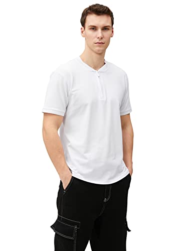 Koton Men Varsity T-Shirt Crew Neck Short Sleeve Slogan Printed von Koton