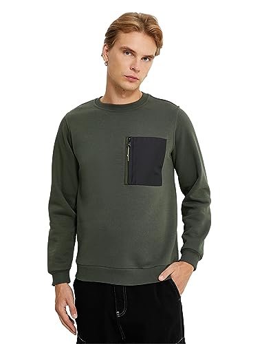 Koton Men Zipper Pocket Detail Crew Neck Sweatshirt von Koton