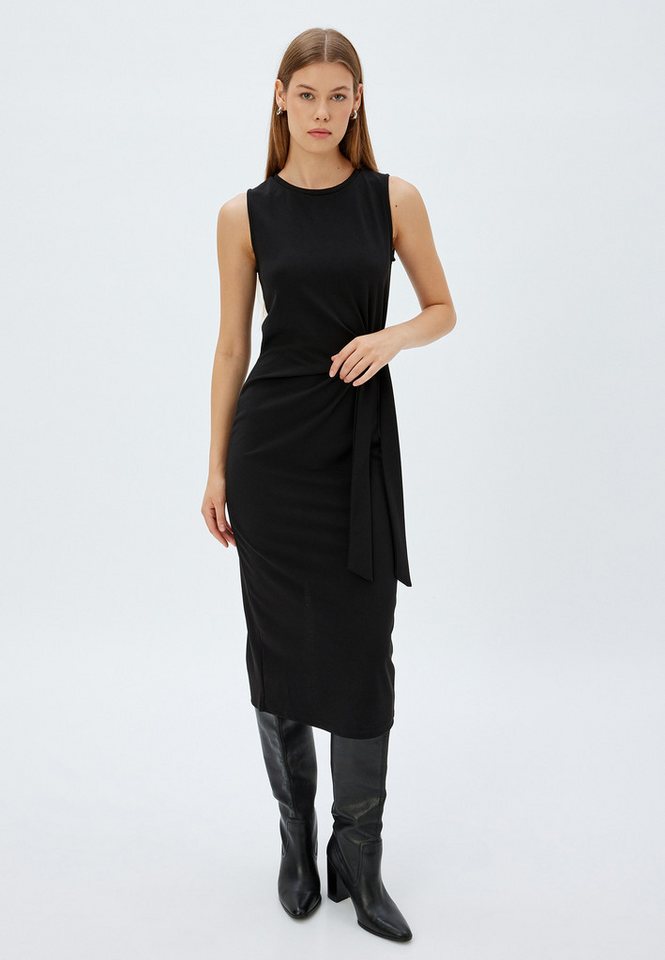 Koton Midikleid Midi Länge Mit Einbanddetail von Koton
