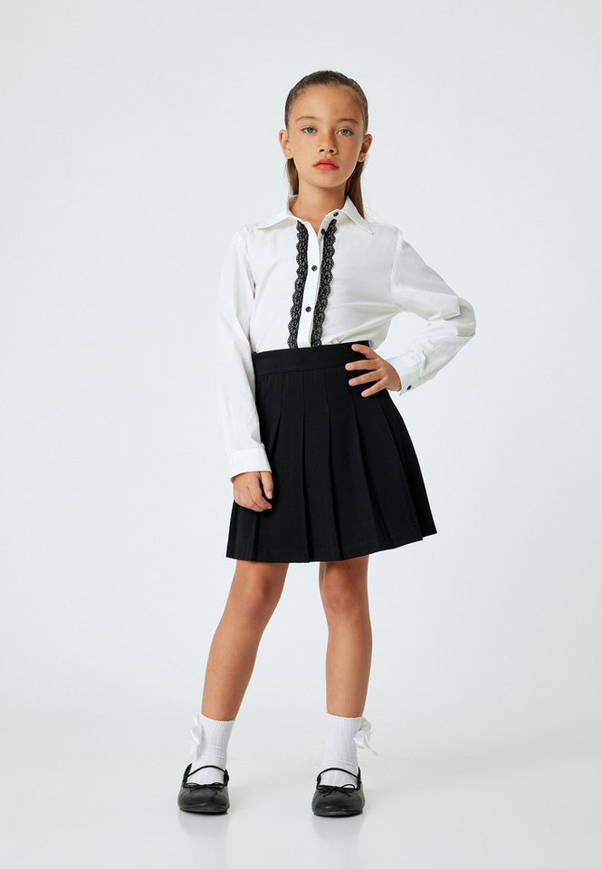 Koton Minirock Länge Oberhalb Des Knies Dickes Plissee von Koton