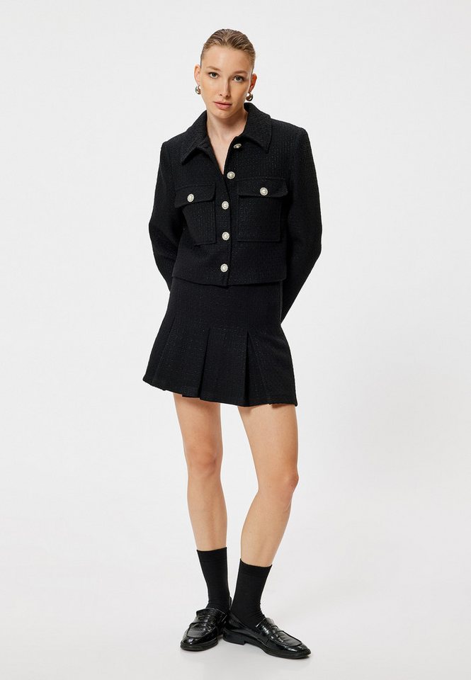 Koton Minirock Mini Länge Dickes Plissee von Koton