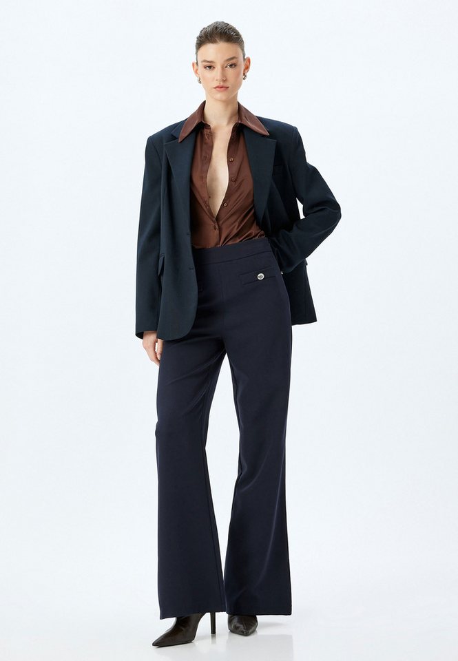 Koton Palazzohose Hohe Leibhöhe Wide Leg Palazzohose Koton Palazzohose Hohe Leibhöhe Wide Leg Palazzohose von Koton