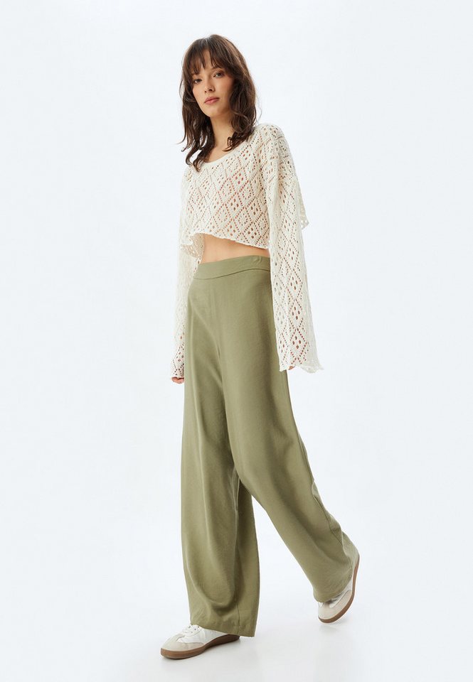 Koton Palazzohose Hohe Leibhöhe Wide Leg von Koton