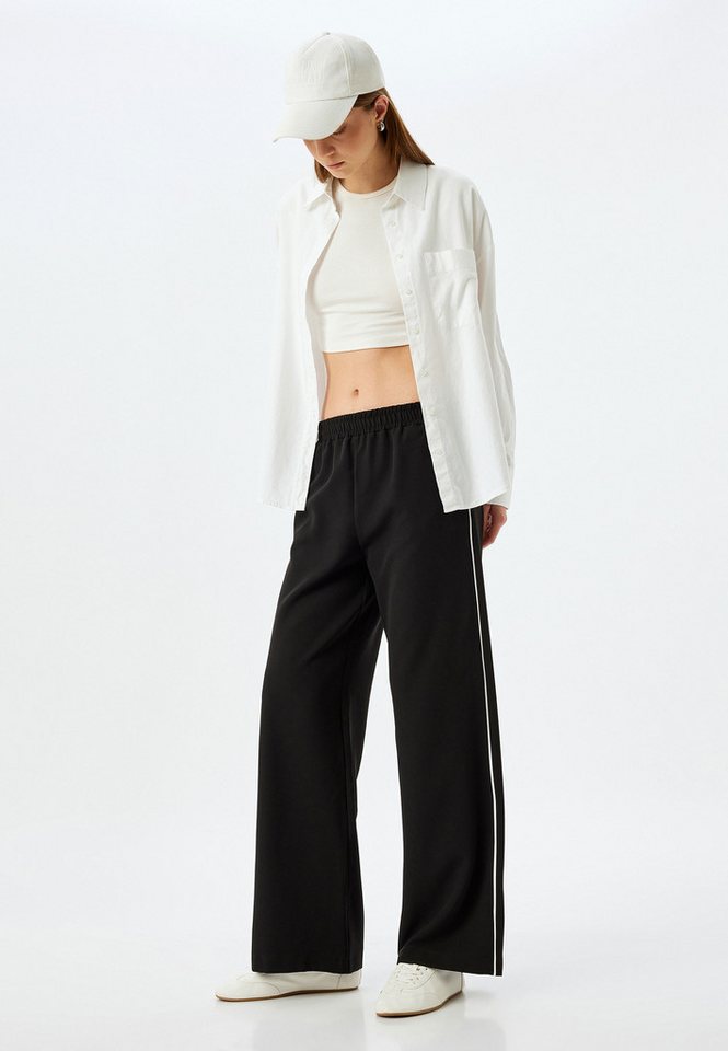 Koton Palazzohose Normale Leibhöhe Straight Palazzohose von Koton