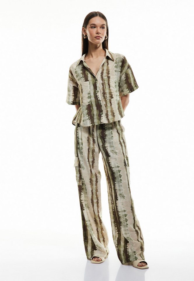 Koton Palazzohose Normale Leibhöhe Wide Leg Palazzohose von Koton