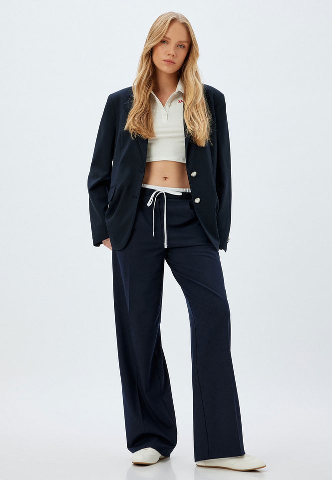 Koton Palazzohose Normale Leibhöhe Wide Leg Koton Palazzohose Normale Leibhöhe Wide Leg von Koton