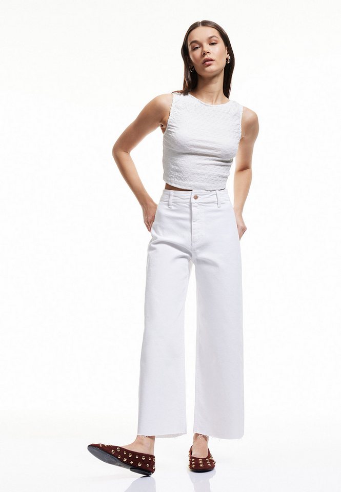 Koton Relax-fit-Jeans Normale Leibhöhe Culotte Relax-fit-Jeans von Koton