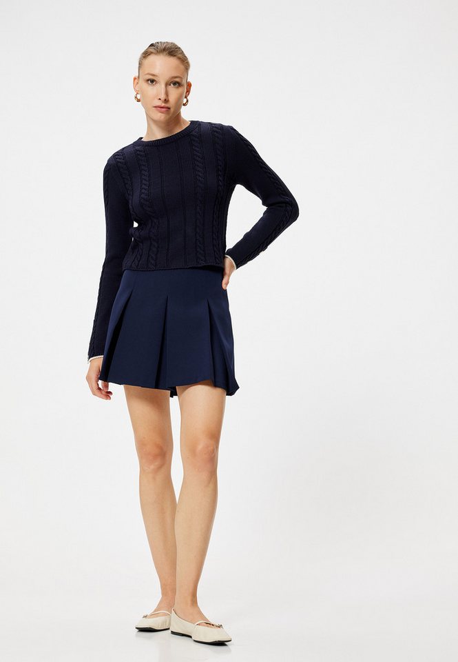 Koton Rundhalspullover Rundhalsausschnitt Mit Knöpfen von Koton