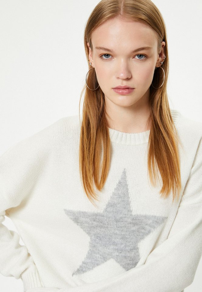 Koton Rundhalspullover Rundhalsausschnitt Mit Jacquard von Koton