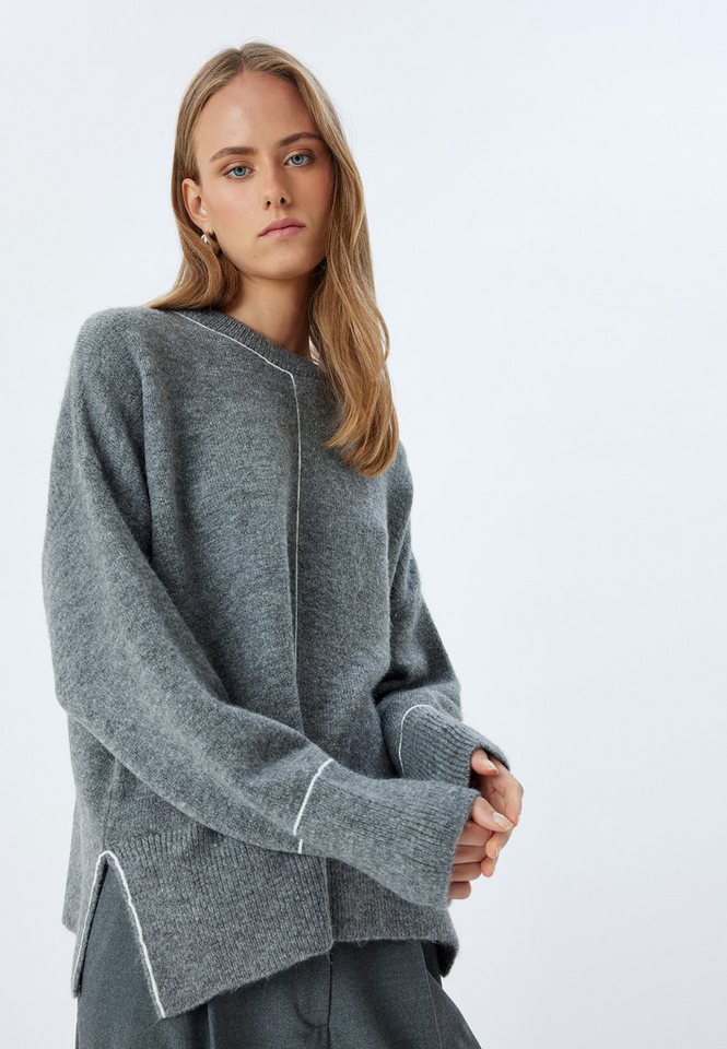 Koton Rundhalspullover Rundhalsausschnitt Oversize von Koton