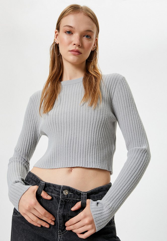 Koton Rundhalspullover Rundhalsausschnitt Slim von Koton