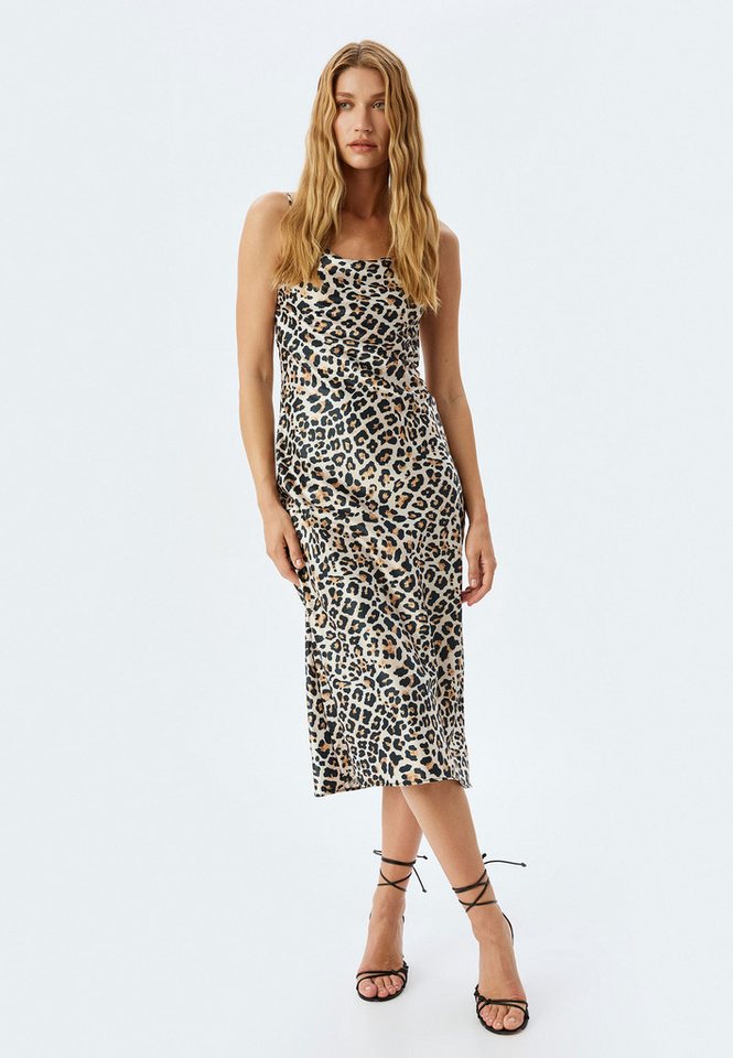 Koton Satinkleid Midi Länge Slip Kleid Satinkleid von Koton