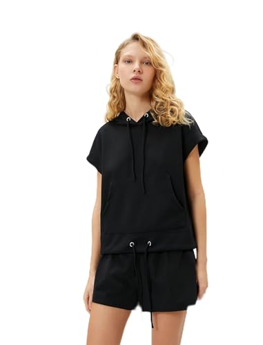 Koton Short Sleeve Sport Sweatshirt Hooded Tie Detail Modal Fabric Koton Short Sleeve Sport Sweatshirt Hooded Tie Detail Modal Fabric von Koton
