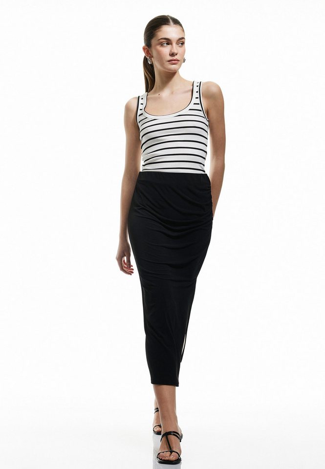 Koton Sommerrock Midi Länge Normale Leibhöhe Sommerrock von Koton