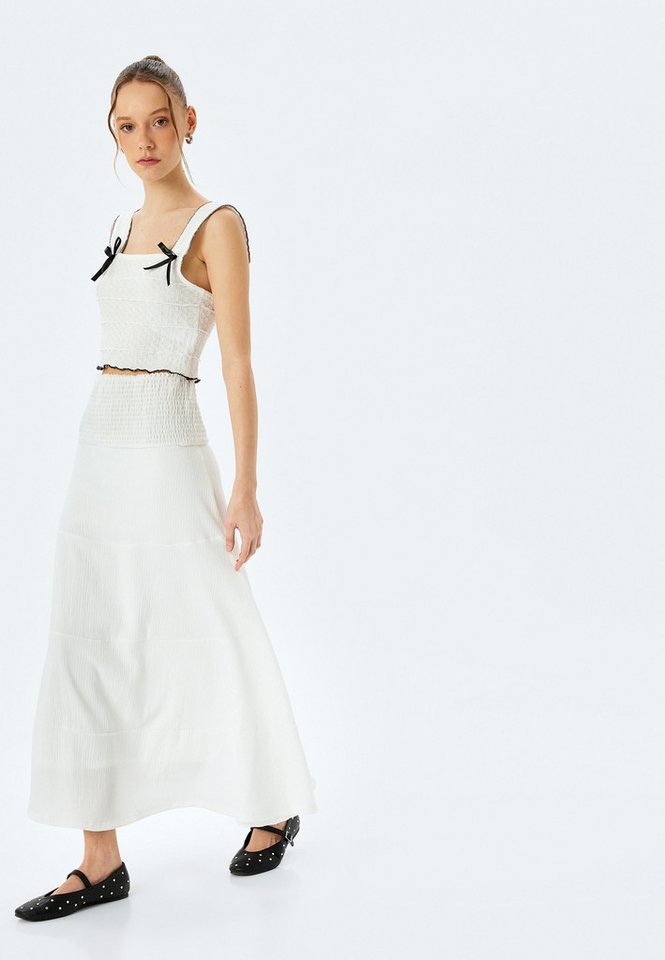 Koton Sommerrock Midi Länge Relax Sommerrock von Koton
