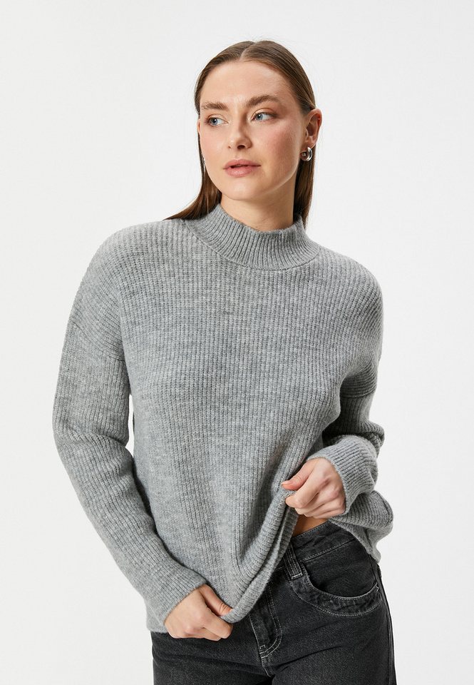 Koton Stehkragenpullover Standkragen Oversize von Koton
